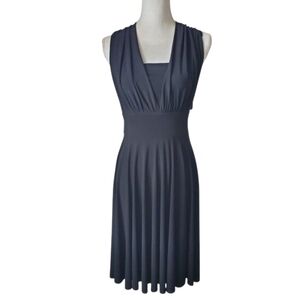 White House Black Market Black Genius Converible  Dress A-line Midi  Size 6